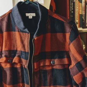 LL Bean Signature lined long bomber jacket